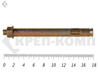 Анкерный болт с гайкой 16х180 (3шт)