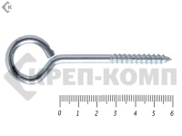 Шуруп с кольцом 6х 60 (10шт)