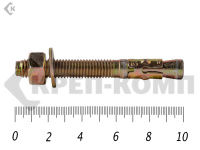 Анкер клиновой 12х100, желтый цинк (50шт)