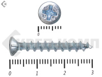 Шуруп оконный, крупная резьба, Белый цинк 4,1х30 Kn (11000шт)