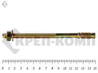 Анкер клиновой  8х150, желтый цинк (3шт)