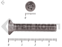 Винт потайной НЕРЖАВЕЙКА DIN965 А2 5х 35 (25шт)