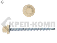 Саморез кровельный 4,8х70 RAL1014, слоновая кость К КРЕП-КОМП (1500шт)