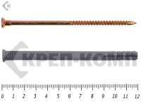 Дюбель-гвоздь борт потайной 8х120 Tech-KREP SM-L (100 шт)