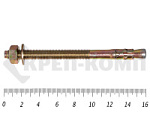 Анкер клиновой 12х160, желтый цинк (35шт) – фото