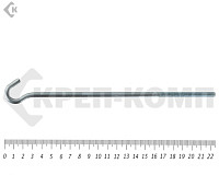 Крюк с метрической резьбой м6х200 (1шт)ф