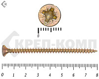 Саморез желтый цинк POZY 5х 80 Фасовка (150шт)