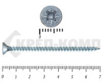 Саморез белый цинк POZY 4х70 Фасовка (250шт)