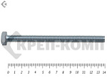 Болт полная резьба, цинк DIN933 6х140 пр.8,8 (10шт) Распродажа – фото