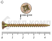 Саморез желтый цинк POZY 4х45 Фасовка (500шт)