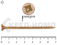 Саморез желтый цинк POZY 4х70 (3000шт)